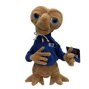 Universal Studios E.T. the Extra-Terrestrial Plush Blue Hoodie w/ Tag